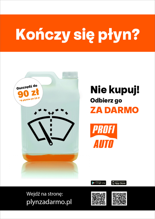 Aplikacja płyn za darmo - ProfiAuto
