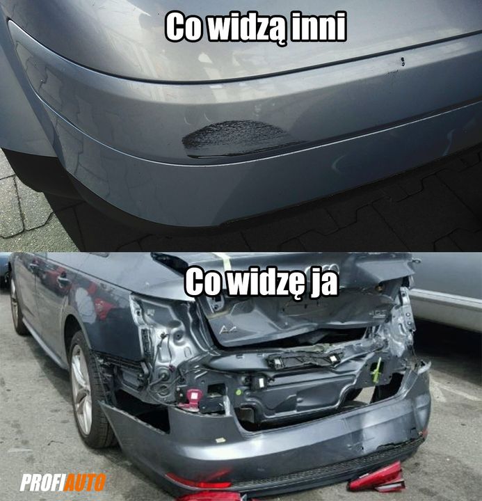 Potrafisz to jakoś wyjaśnić⤵⤵⤵#ProfiAuto #otarcie #audi #zderzak